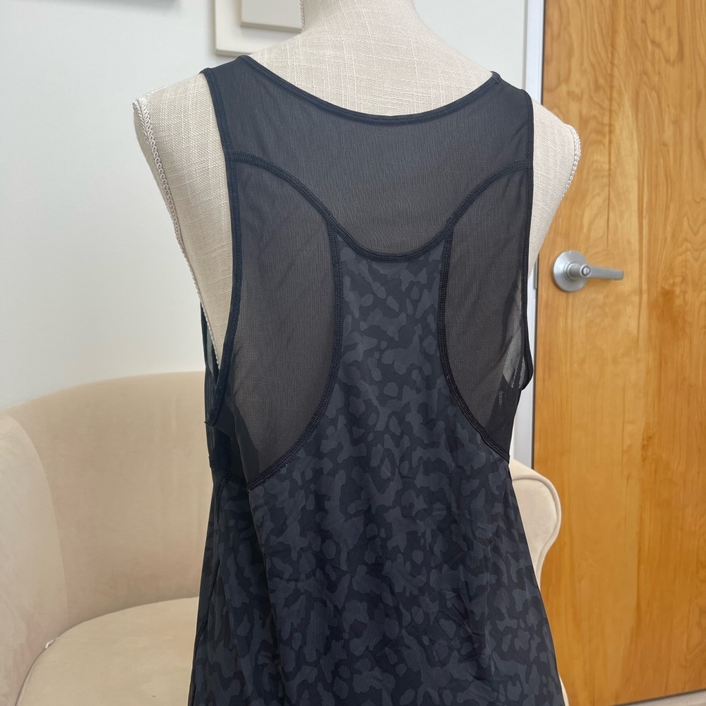 Lululemon Leopard Print Top With Mesh Detailing O… - image 1